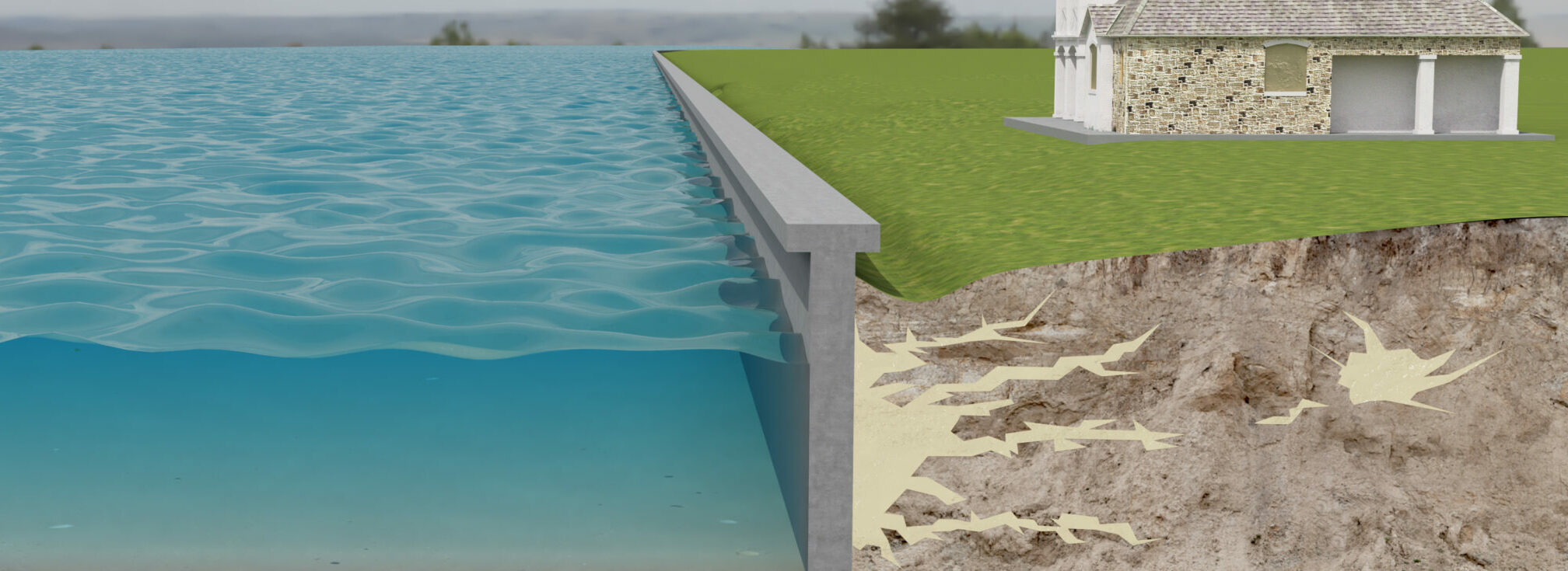 Shoreline reinforcement