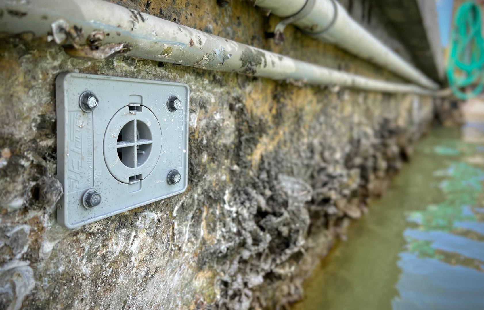 seawall drain installation