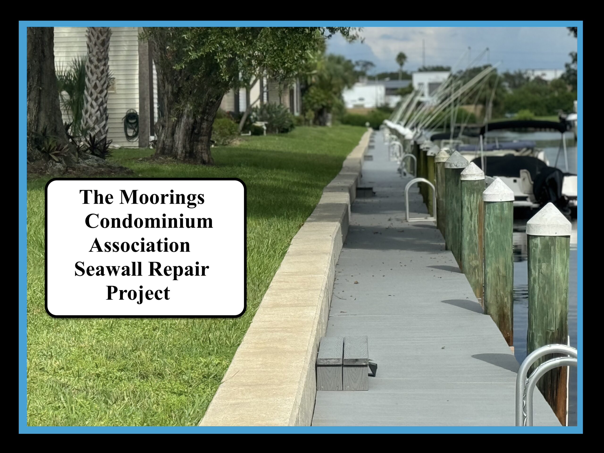 Seawall Repair Project at the Moorings Condo in Tarpon Springs, Florida