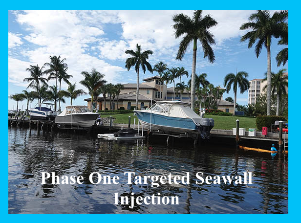 Phase one targeted seawall injection